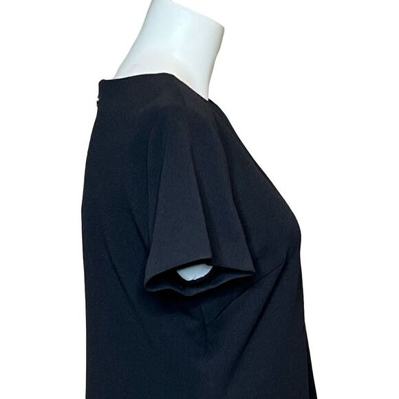 Tommy Hilfiger black short sleeve shift dress with faux pockets size 10 - Picture 7 of 16